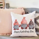 18X18 Sets of 2 Valentine's Day Throw Pillow Covers (*No Inserts) Canvas Feel Set Heart 27A or 27B