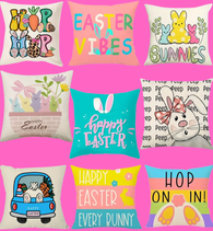 EASTER THROW PILLOW COVERS