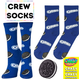 OREO Cookies Officially Licensed Crew Length Unisex 1 Pair of Socks Sizes 9-10