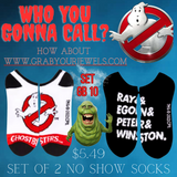 Officially Licensed GHOSTBUSTER Movie No Show Unisex Socks - Sets of 2 ( GB 10 )