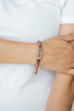 "Mom Squad" Copper Metal with a Curved Bar with MAMA on it Bracelet