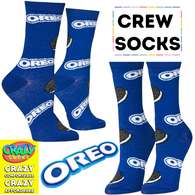OREO Cookies Officially Licensed Crew Length Unisex 1 Pair of Socks Sizes 9-10