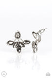 "A Force to be Reckoned With" Marquise Hematite Rhinestone Ear Jacket Earrings