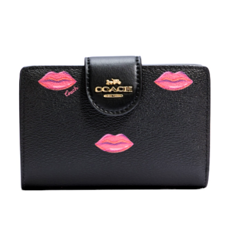 Coach Medium Size Corner Zip Wallet with Lips Print (Bought directly from COACH!)