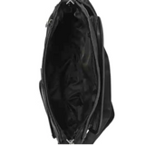 Le Monde London Black Nappa Leather Shoulder Bag with Adjustable Shoulder Strap