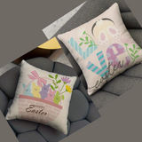 18X18 2 EASTER SEASON Throw Pillow Covers (*No Inserts) Canvas Feel "BUNNY SETS 4A or 4B"
