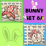 18X18 2 EASTER SEASON Throw Pillow Covers (*No Inserts) Canvas Feel "BUNNY SETS 8A or 8B"