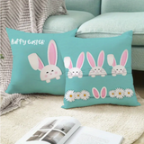 18X18 2 EASTER SEASON Throw Pillow Covers (*No Inserts) Velvety Feel "BUNNY SETS 3A or 3B"