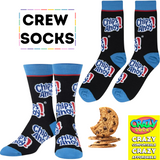 CHIPS AHOY Cookies Officially Licensed Crew Length Unisex 1 Pair of Socks Sizes 9-10