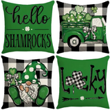 18X18 Set of 2 St. Patrick's Day Throw Pillows (*No Inserts) Patrick Sets 2A & 2B
