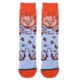 CHUCKY from "Child's Play" Officially Licensed Mid-Calf Crew Pair of Socks (2 Options) 6 - 10