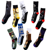 Officially Licensed STAR WARS Crew Length Unisex Pair of Socks - 9 Styles to choose from!