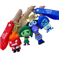 CUTE INSIDE OUT EMOTION MOVIE CHARACTER KEYCHAINS With Strap