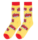 SUGAR POPS Cereal Officially Licensed Crew Length Unisex Pair of Socks 9-10