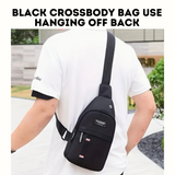Unisex Casual & Sporty Crossbody Bag Wear Across Chest or Back Shoulder Travel Bag
