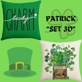 18X18 Set of 2 St. Patrick's Day Throw Pillows (*No Inserts) Patrick Sets 3C or 3D