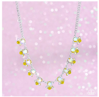 Exclusive "Gimme the Glitz" Set Featuring "Tabloid Treasure" Yellow & Iridescent Rhinestone Necklace