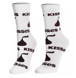 HERSHEY'S KISSES Officially Licensed Crew Length Unisex Pair of Socks 9-10