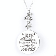 "Maternal Blessings" White "To the World You Are A Mother , But To Your Family You are The World"