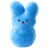 A Soft and Velvety Plush EASTER ICON PEEPS Stuffed Animal Rabbit Zippered BLUE Coin Purse