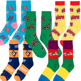 SUGAR POPS Cereal Officially Licensed Crew Length Unisex Pair of Socks 9-10