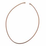 Men's ION Plated Rose Gold Over Stainless Steel Snake Chain (28 in) Unisex