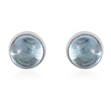 Set of 3 Sterling Silver Amethyst, Sky Blue Topaz & Peridot Stud Earrings