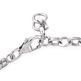 Platinum over Sterling Silver Brazilian Citrine Bracelet Eternity Symbols