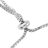 Platinum over Sterling Silver Yellow SAPPHIRE Adjustable Line Bracelet