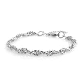 Stainless Steel Diamond Cut Multi Link Necklace(20") and Bracelet(7.5-9") Set Unisex
