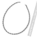 Stainless Steel Wheat Link Necklace (24") and Bracelet (8") Set Unisex