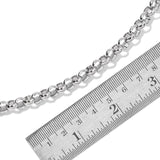 Stainless Steel ROLO Link Necklace (30") and Bracelet (8.50") Set Unisex
