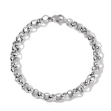 Stainless Steel ROLO Link Necklace (30") and Bracelet (8.50") Set Unisex