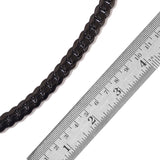 ION Plated Black Stainless Steel Curb Link Adjustable Necklace and Bracelet Set