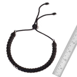 ION Plated Black Stainless Steel Curb Link Adjustable Necklace and Bracelet Set
