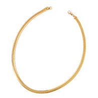 ION Plated Yellow Gold Stainless Steel Fox Tail Chain Necklace (24")
