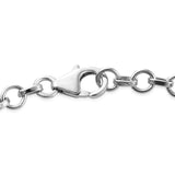 Platinum over Sterling Silver 1.8 cts. Tanzanite decorative Bracelet (6.50 in)
