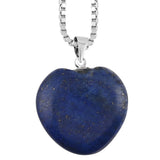 Two Heart Pendants 32Cts LAPIS/AVENTURINE & One 18 Inch Stainless Steel Necklace