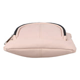 100% Genuine Leather Crossbody Messenger RFID Protected Bag in PINK