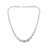 Sterling Silver 18 inch Graduated Rope Chain (20.5 gms)