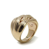 18K Yellow Gold Plated Sterling Silver Twisted Braided Band Ring (4.3 g)